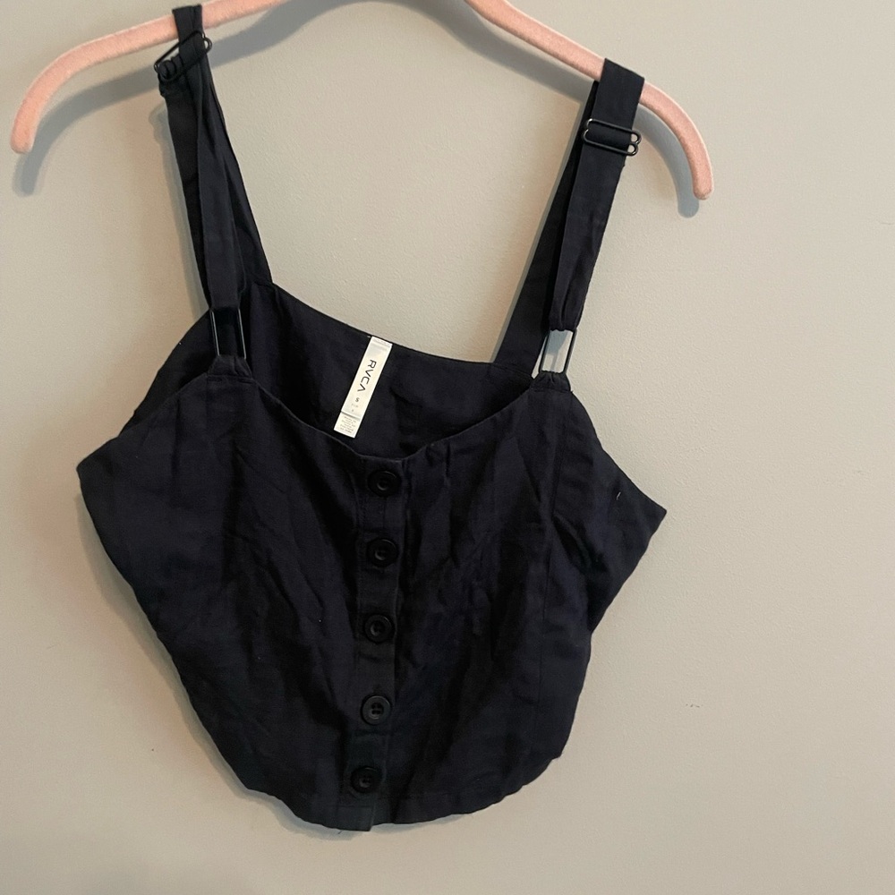 RVCA Cropped Black Top‎ small